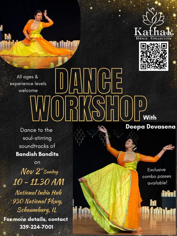 Kathak workshop flyer
