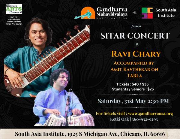 Ravi Chary Concert Flyer